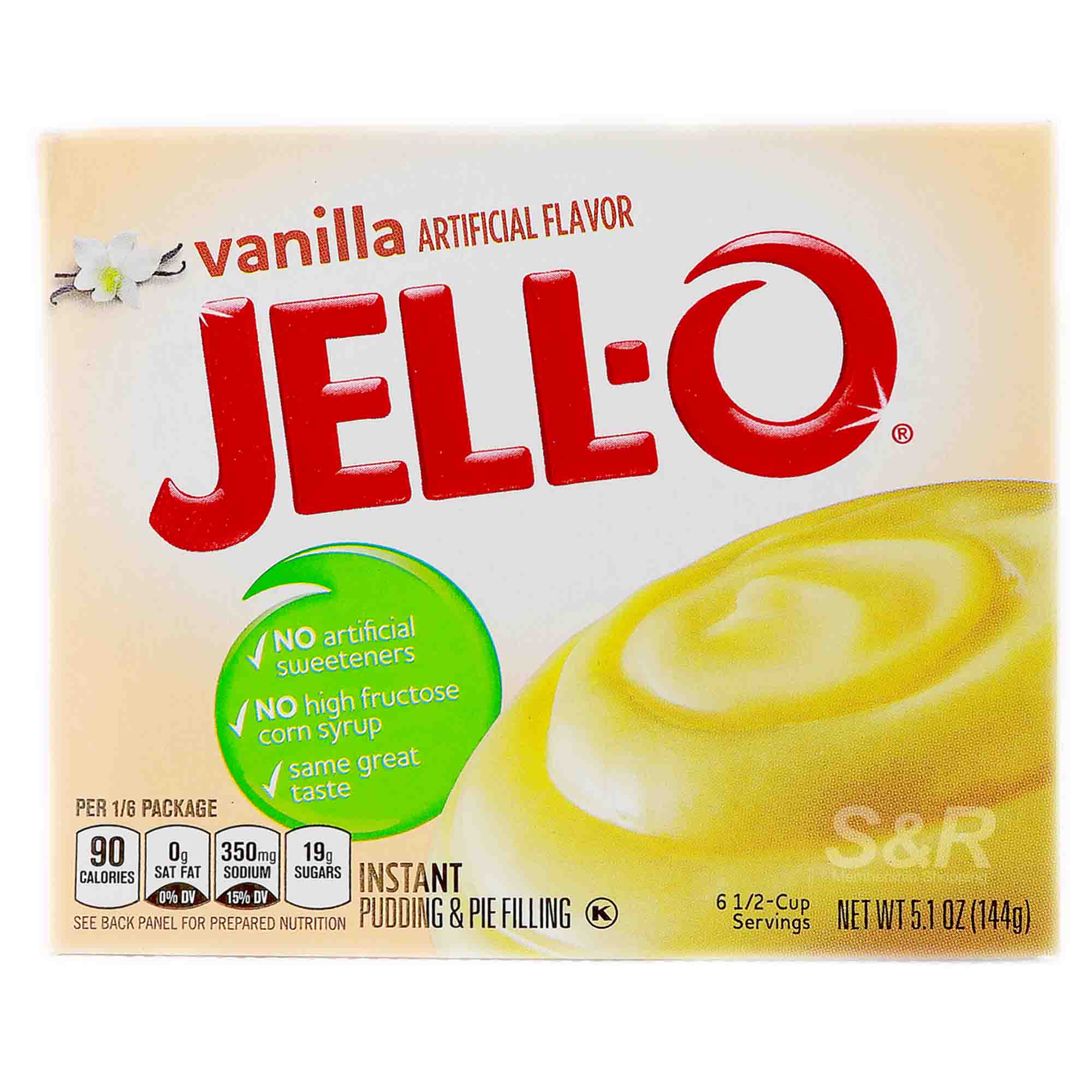 Jell-O Vanilla Instant Pudding and Pie Filling Mix 144g